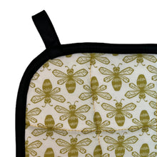 Load image into Gallery viewer, Gold Bees Pot Holder