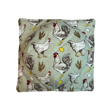 Load image into Gallery viewer, Barnyard Chickens Microwave Bowl Cozy