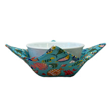 Load image into Gallery viewer, Tropical Fish Microwave Bowl Cozy