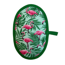 Load image into Gallery viewer, Flamingo Paradise Mini Pincher Mitt