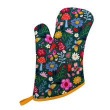 Load image into Gallery viewer, Floral Mushroom Oven Mitt