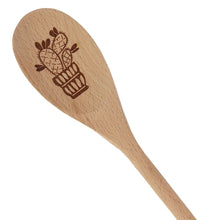 Load image into Gallery viewer, Cactus Wooden Spoon