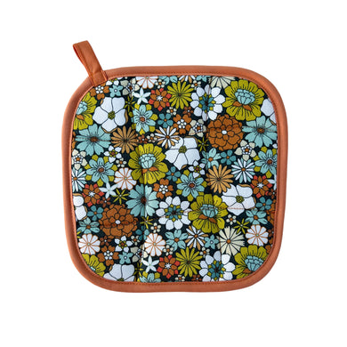 70's Flowers Pot Holder