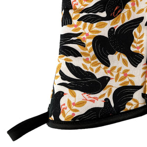 Black Birds Oven Mitt