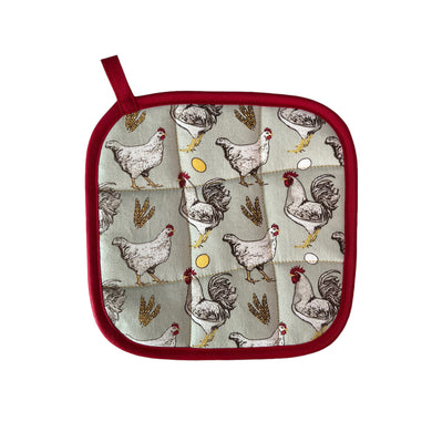 Barnyard Chickens Pot Holder