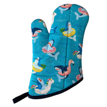 Load image into Gallery viewer, Shark Pool Party Oven Mitt