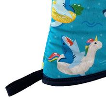 Load image into Gallery viewer, Shark Pool Party Oven Mitt