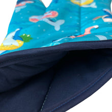 Load image into Gallery viewer, Shark Pool Party Oven Mitt