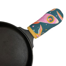 Load image into Gallery viewer, Galactic Dino Cast Iron Skillet Mitt