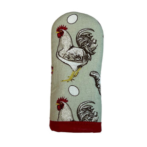 Barnyard Chickens Cast Iron Handle Mitt