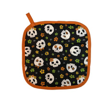 Load image into Gallery viewer, Skulls in Bloom Pot holder