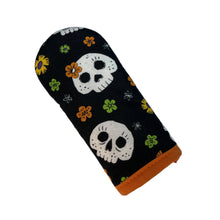 Load image into Gallery viewer, Skulls in Bloom Cast Iron Skillet Mitt