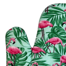 Load image into Gallery viewer, Flamingo Paradise Oven Mitt