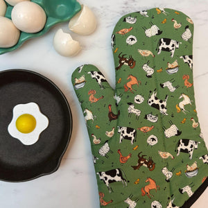 Down on the Farm Oven Mitt