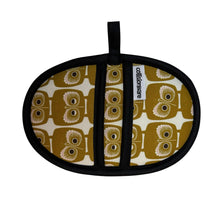Load image into Gallery viewer, Gold Owls Mini Pincher Mitt