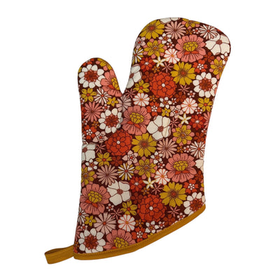 Sunburst Blooms Oven Mitt
