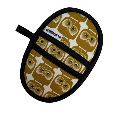 Gold Owls Mini Pincher Mitt