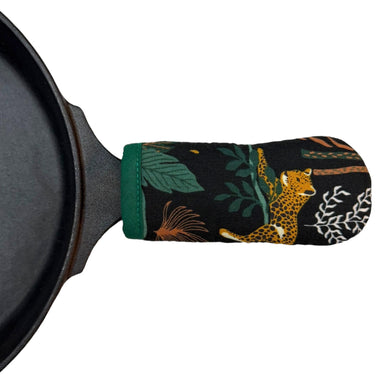 Leopard Cast Iron Handle Mitt