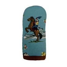 Load image into Gallery viewer, Cowgirl Rides On Cast Iron Handle Mitt