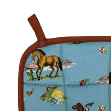 Load image into Gallery viewer, Cowgirl Rides On Pot Holder