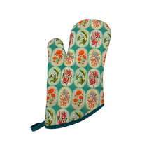 Load image into Gallery viewer, Flower Medallions Oven Mitt