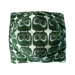 Green Owls Microwave Bowl Cozy