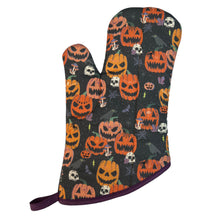 Load image into Gallery viewer, Wicked Pumpkin Oven Mitt