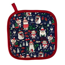 Load image into Gallery viewer, Yeti Christmas Pot Holder