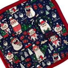 Load image into Gallery viewer, Yeti Christmas Pot Holder