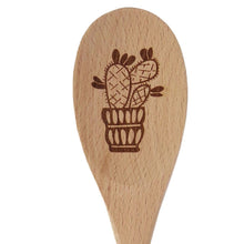 Load image into Gallery viewer, Cactus Wooden Spoon