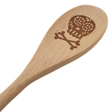Load image into Gallery viewer, Sugar Skull Wooden Spoon