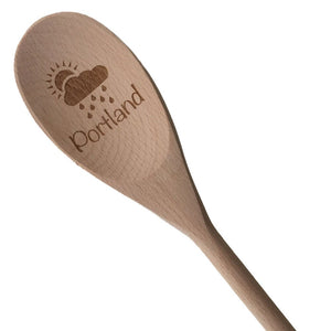 Portland Rain Wooden Spoon
