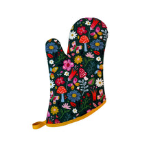 Load image into Gallery viewer, Floral Mushroom Oven Mitt