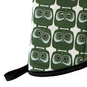 Green Owls Oven Mitt